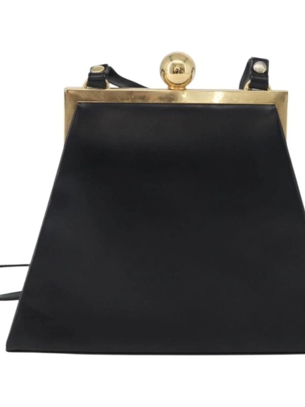 SAINT LAURENT Shoulder Bag Leather Black Gold - Picture 3 of 16
